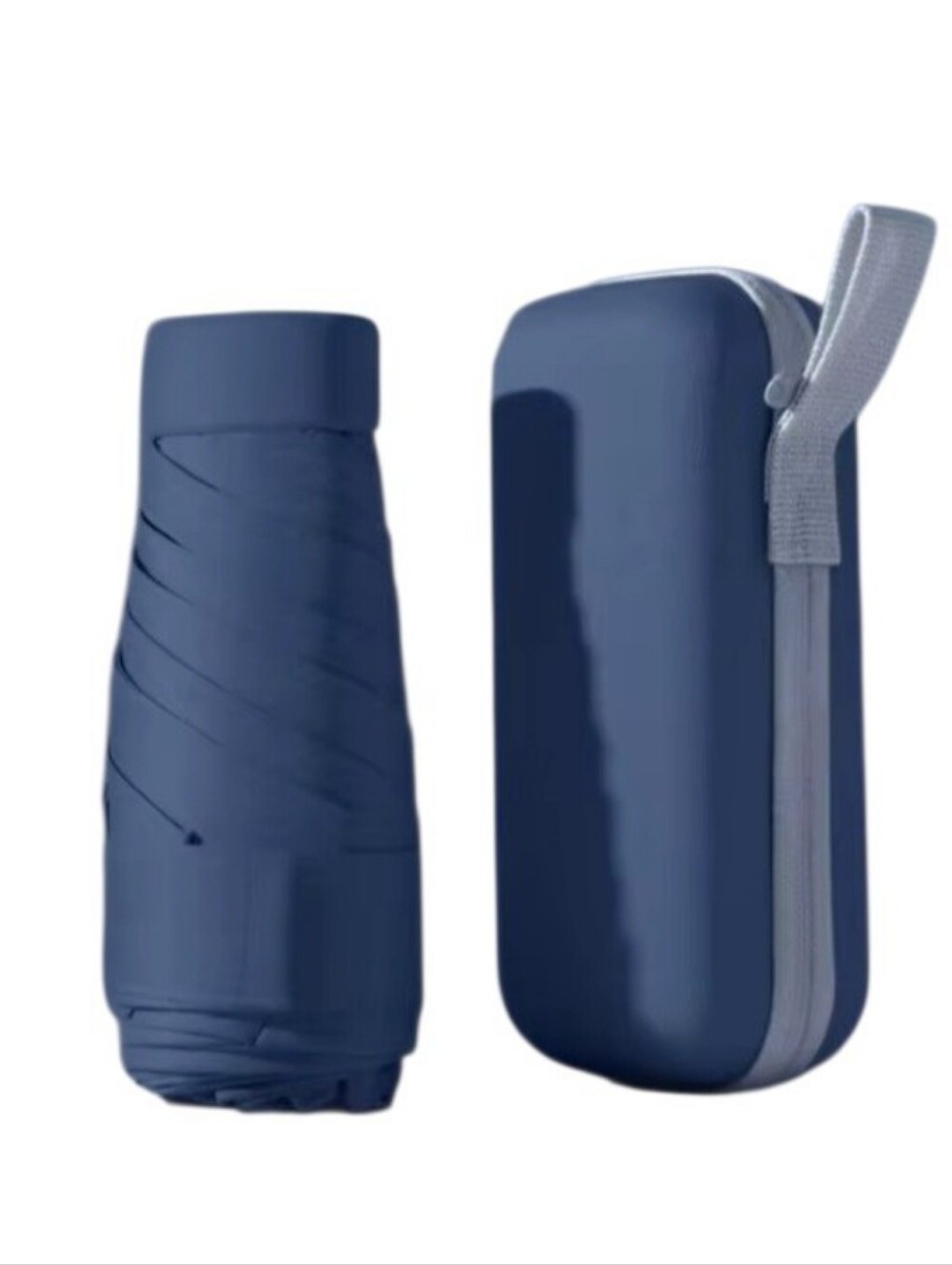 Compact Blue 6 Inch Travel Umbrella - Folding Pocket Umbrella UPf50 NWT